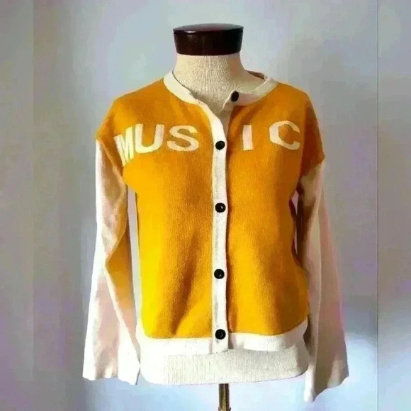 DAZY music  cardigan. Size large. - Picture 2 of 6